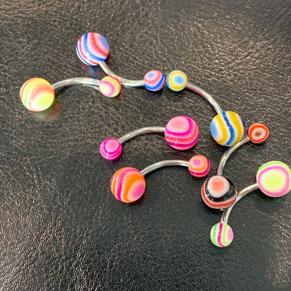 105 various belly button rings